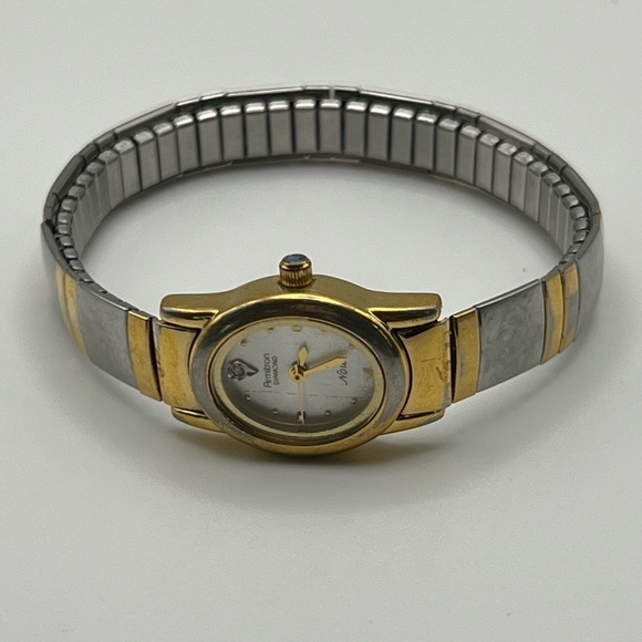 ARMITRON NOW Diamond Vintage Gold and Silver Flexible Bracelet Working - Picture 4 of 7